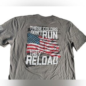 Buck Wear Gray These Colors Don’t Run Graphic Tee, Size Large